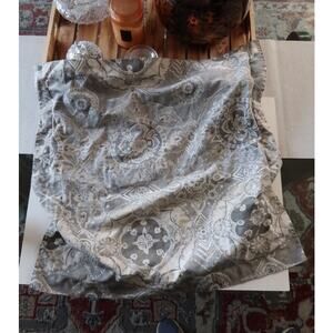 Pottery Barn Jacquelyn Medallion Organic Santeen Euro Sham 1 Pillowcase